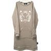 Tijger jurk taupe